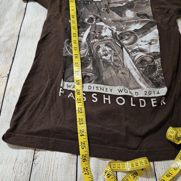 Disney Star Wars Mickey Join the rebellion Passholder 2014 shirt Medium - Picture 5 of 6